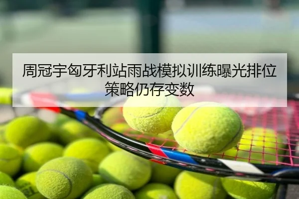 周冠宇匈牙利站雨战模拟训练曝光排位策略仍存变数